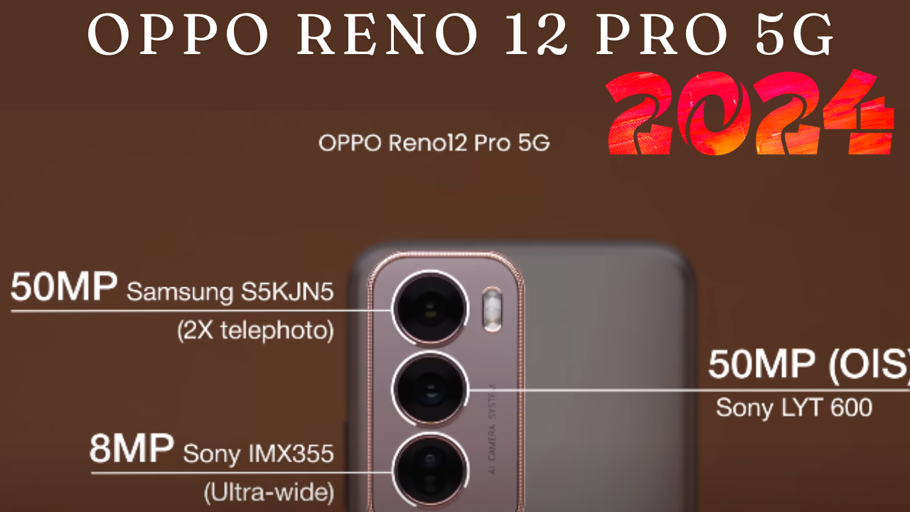 A sleek and modern Oppo Reno 12 Pro 5G smartphone with advanced 5G capabilities.